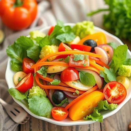 Person enjoying a healthy salad filled with colourful vegetables.